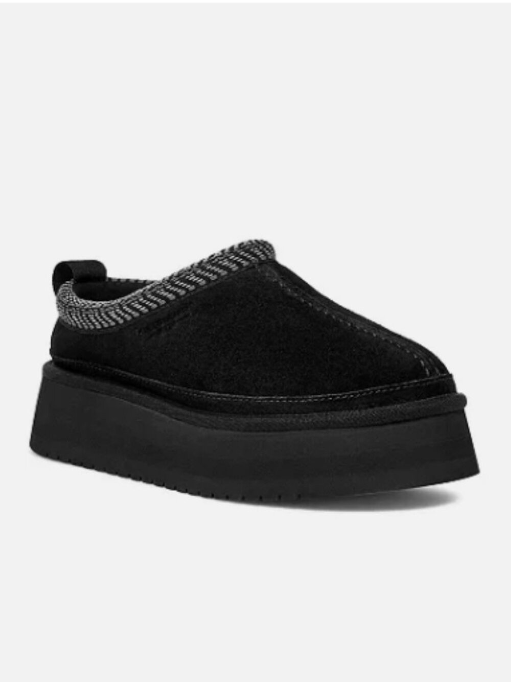 Koolaburra by UGG Suede Platform Slippers-Burree-Black-8M-NEW-A659001